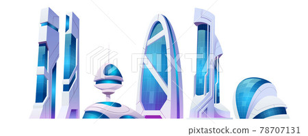 Future city futuristic buildings with glass facade Future city futuristic buildings with glass facade 78707131