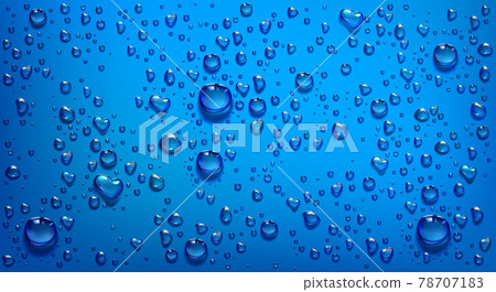 Water droplets on red background 78707183