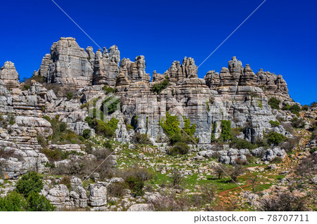 El Torcal de Antequera, Andalusia, Spain, near Antequera, province Malaga. El Torcal de Antequera, Andalusia, Spain, near Antequera, province Malaga. 78707711