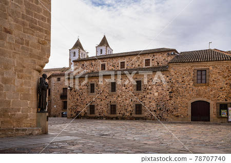 San Francisco Javier church built in baroque style in Caceres, Spain 78707740