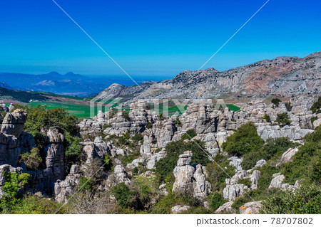 El Torcal de Antequera, Andalusia, Spain, near Antequera, province Malaga. El Torcal de Antequera, Andalusia, Spain, near Antequera, province Malaga. 78707802