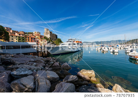 Port of Lerici Town - Tourist Resort on the Cost of Gulf of La Spezia Liguria Italy 78707935