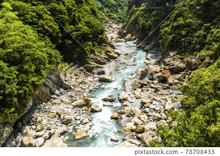 Scenic View in Taroko gorge, Taroko national park, Hualien, Taiwan 78708433