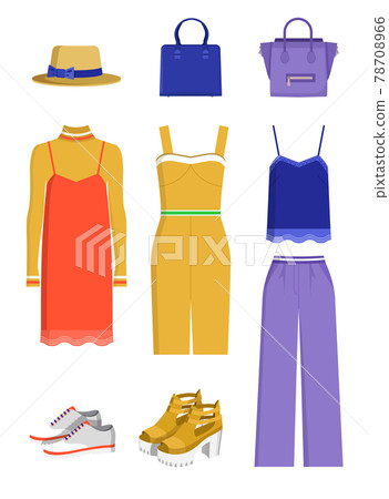 Color Banner with Clothes and Accessories for Them Color Banner with Clothes and Accessories for Them 78708966