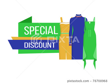 Special Discount on Clothes Vector Illustration Special Discount on Clothes Vector Illustration 78708968