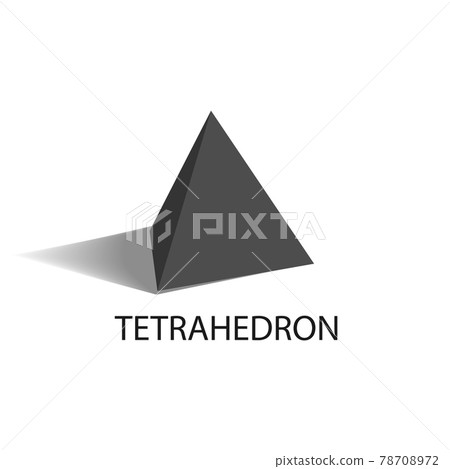 Tetrahedron Geometric Figure with Sharp Angles Tetrahedron Geometric Figure with Sharp Angles 78708972