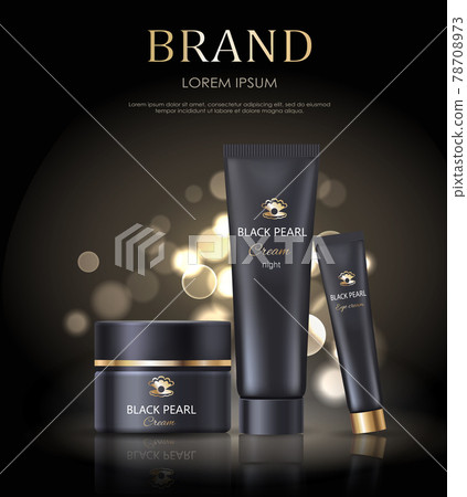 Brand Name Poster with Black Pearl Cream Night 78708973