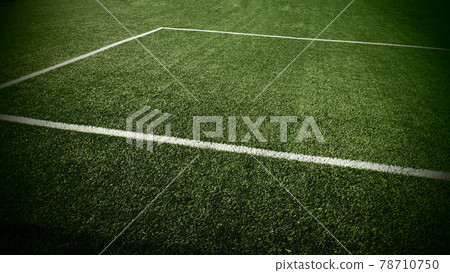 soccer field for championship.The marking of the football field on the green grass. White lines. Football field area soccer field for championship.The marking of the football field on the green grass. White lines. Football field area 78710750