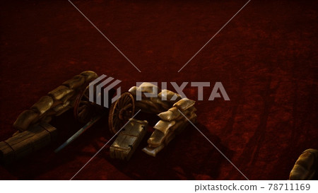 gun behind sandbags during the U.S. Civil War gun behind sandbags during the U.S. Civil War 78711169