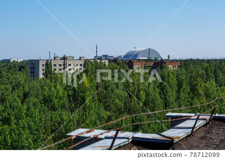 Abandoned buildings of ghost town Pripyat Chornobyl Zone Abandoned buildings of ghost town Pripyat Chornobyl Zone 78712099