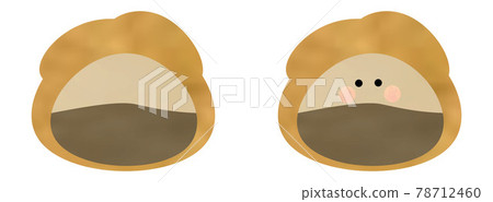 雙層奶油泡芙巧克力蛋奶和咖啡有臉和無臉攪打 78712460