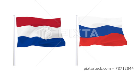 Russian and Dutch flags Russian and Dutch flags 78712844