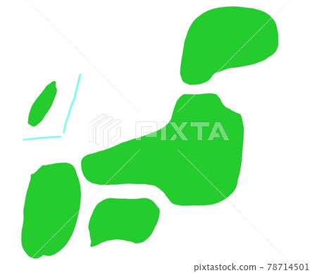 Illustration image of pop Japan map Illustration image of pop Japan map 78714501