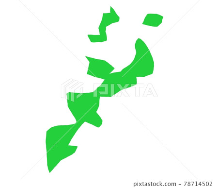 沖繩縣地圖的插圖圖像 78714502