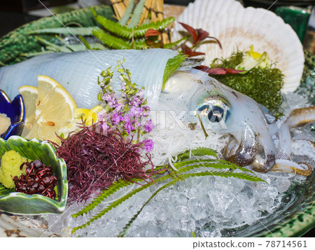 Hakata's specialty, live squid 78714561