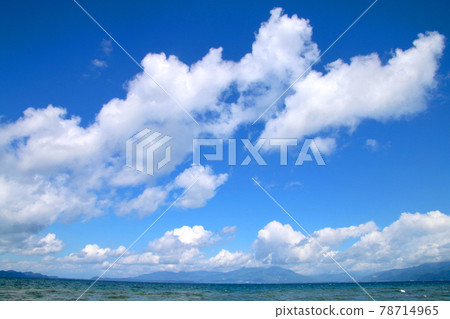 豬苗代湖和萬代山（福島縣郡山市港南町） 78714965