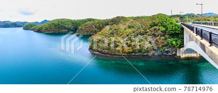 Asaji Pearl Bridge Panorama [Tsushima City, Nagasaki Prefecture] 78714976