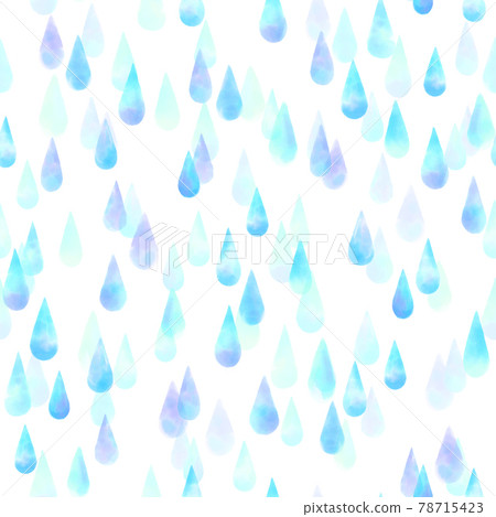 滴水彩無縫圖案藍色 78715423