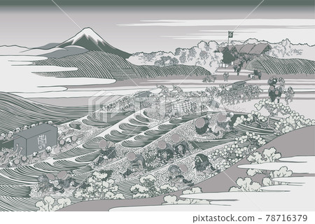 葛飾北齋 image Tokaido Kanaya no Fujigin 葛飾北齋 image Tokaido Kanaya no Fujigin 78716379