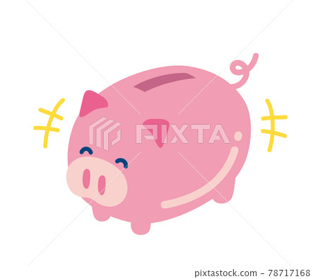 Illustration of a laughing piggy bank Illustration of a laughing piggy bank 78717168