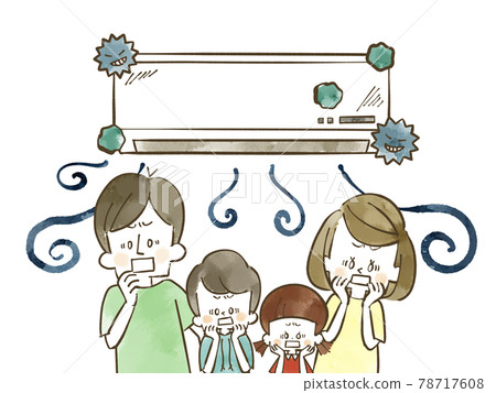 骯髒的空調和震驚的家庭 78717608