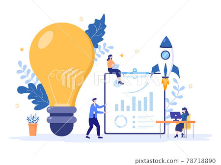 Business Vision And Target By Holding Binoculars Towards Career Success. Vector Illustration Business Vision And Target By Holding Binoculars Towards Career Success. Vector Illustration 78718890