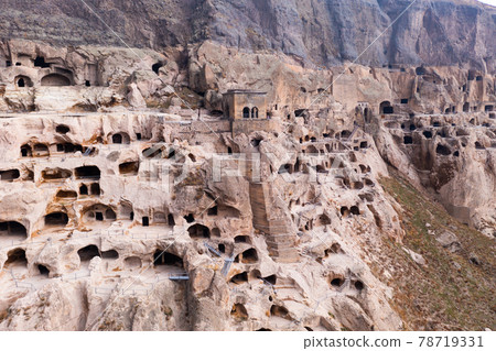 Rock-cut monastery complex near Vardzia village, Georgia 78719331