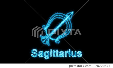 The Sagittarius zodiac symbol horoscope sign Stock