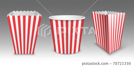 Striped bucket for popcorn, hen wings or legs pack Striped bucket for popcorn, hen wings or legs pack 78721330