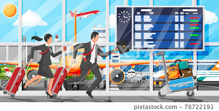 Man Woman with Travel Bag. Tourist with Suitcase Man Woman with Travel Bag. Tourist with Suitcase 78722191