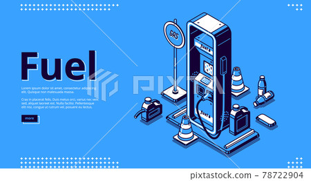Fuel, petroleum fueling service isometric landing Fuel, petroleum fueling service isometric landing 78722904
