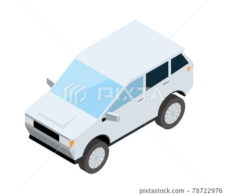 SUV car CUV isometrics car illustration 3D 3D illustration white background vector data SUV car CUV isometrics car illustration 3D 3D illustration white background vector data 78722976