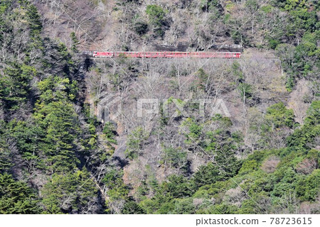 未開發的地區 大井川鐵道井川線 穿越日本最高的關澤大橋 78723615