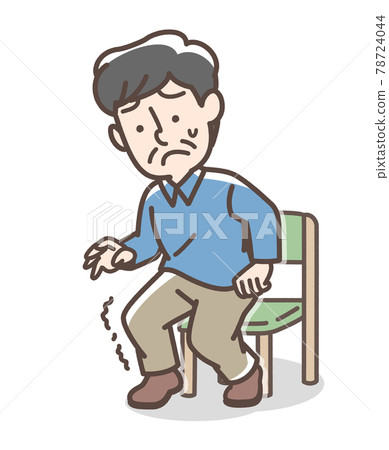 從椅子上站起來膝蓋會搖晃的人 78724044