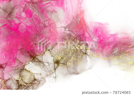 Alcohol Ink paint. Abstract design. Closeup of the painting. Alcohol Ink paint. Abstract design. Closeup of the painting. 78724065