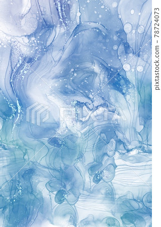 Alcohol Ink paint. Abstract design. Closeup of the painting. Alcohol Ink paint. Abstract design. Closeup of the painting. 78724073