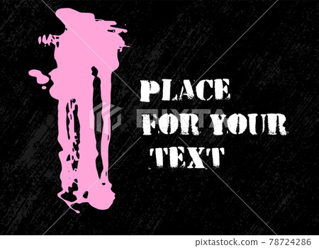 Abstract creative header. Hand Drawn ink texture. 78724286