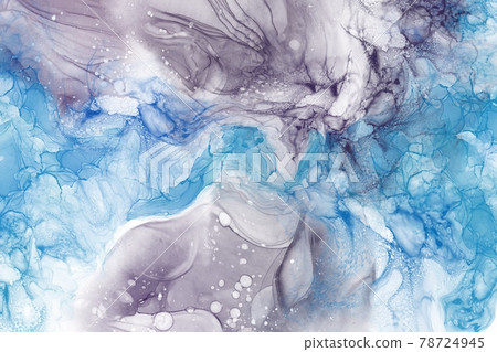 Alcohol Ink paint. Abstract design. Closeup of the painting. 78724945