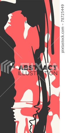 Artistic creative universal cards. Hand Drawn textures. 78725449