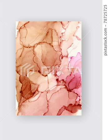 Alcohol ink vector texture banner. Fluid ink abstract background. Alcohol ink vector texture banner. Fluid ink abstract background. 78725725