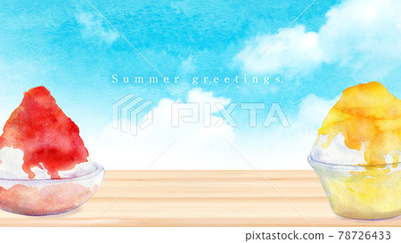 夏天的問候，刨冰 78726433