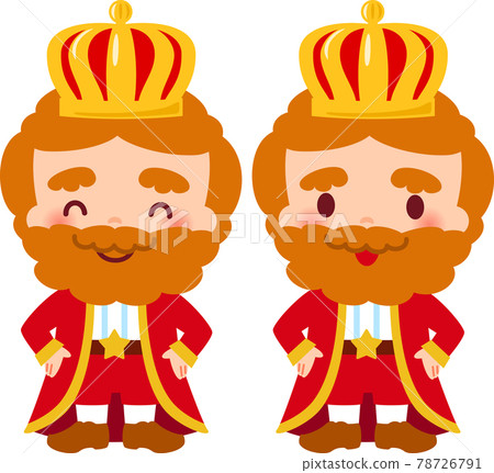 The smiling king with his hands on his hips The smiling king with his hands on his hips 78726791