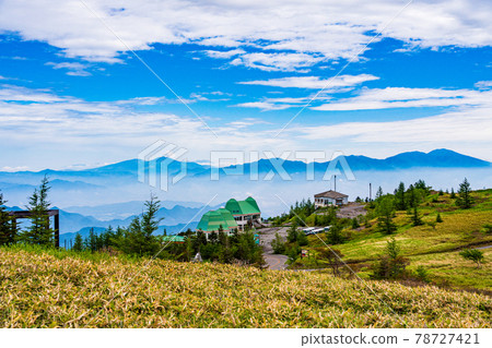 (Nagano) Road Station Utsukushigahara Kogen Northern Alps distant view 78727421