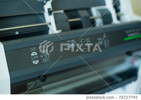 Close-up of equipment to print text on braille code for reading the blind Close-up of equipment to print text on braille code for reading the blind 78727745