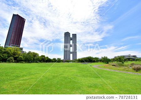 福岡島城 風景 島城中央公園 Shukeiike Tower Mansion 福岡島城 風景 島城中央公園 Shukeiike Tower Mansion 78728131