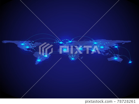 world map connection concept 78728261