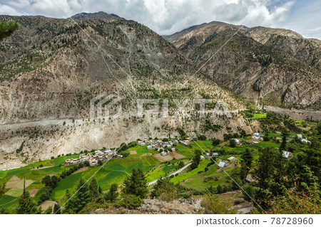 Lahaul valley in Himalayas. Himachal Pradesh, India Lahaul valley in Himalayas. Himachal Pradesh, India 78728960