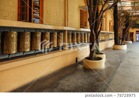 Buddhist prayer wheels 78728975