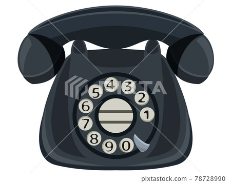 電話古董圖標/插圖素材 78728990