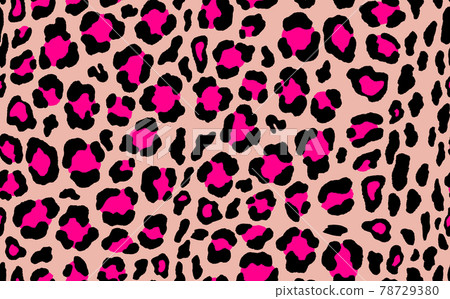 Abstract modern leopard seamless pattern. Animals trendy background. Beige and black decorative vector stock illustration for print, card, postcard, fabric, textile. Modern ornament of stylized skin 78729380